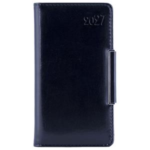 Diár METALIC týždenný vreckový 2027 český - čierna