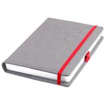 Diár POLY denný A5 2026 polský - sivá/červená gumička