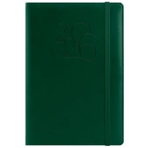 Diár POLY denný A5 2026 slovenský - tmavo zelená