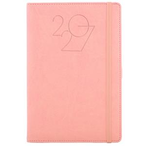 Diár POLY denný A5 2027 slovenský - svetlo ružová