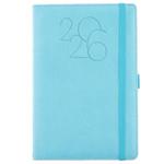 Diár POLY týždenný A5 2026 český - svetlo modrá