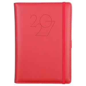 Diár POLY týždenný A5 2027 český - červená