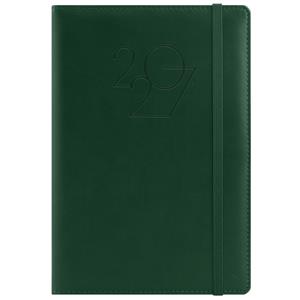 Diár POLY týždenný A5 2027 slovenský - tmavo zelená
