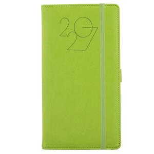 Diár POLY týždenný vreckový 2027 polský - svetlo zelená