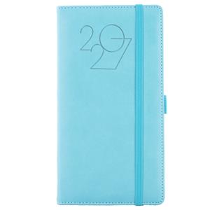 Diár POLY týždenný vreckový 2027 slovenský - svetlo modrá