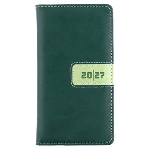 Diár RIGA týždenný vreckový 2027 český - zelená
