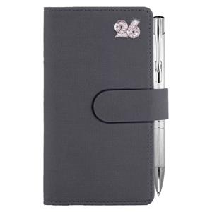 Diár SPLIT CRYSTAL týždenný vreckový 2026 český - sivá