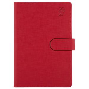 Diár SPLIT týždenný A5 2027 polský - červená