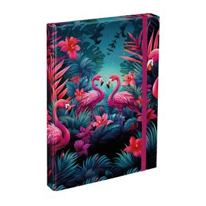 Dosky na školské zošity A4 Plameniaky