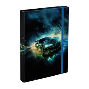 Dosky na školské zošity A4 Závodné auto