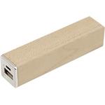 Drevená Power banka Arazi - hnedá svetlá