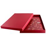 GEP DESIGN konferenčné dosky v darčekovej krabičke bordó - kvety s čistým blokom