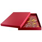 GEP DESIGN konferenčné dosky v darčekovej krabičke bordó - Lúka so štvorčekovým blokom blokom