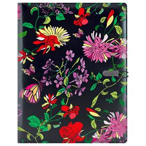 GEP DESIGN konferenčné dosky v darčekovej krabičke čiernej - kvety s čistým blokom