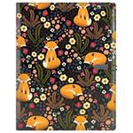 GEP DESIGN konferenčné dosky v darčekovej krabičke čiernej - Líška s linkovaným blokom - recyklovaná koženka