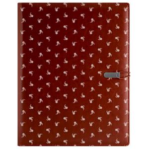 GEP DESIGN konferenčné dosky v darčekovej krabičke hnedej - Biely kvet s bodkovaným blokom