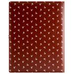 GEP DESIGN konferenčné dosky v darčekovej krabičke hnedej - Biely kvet s čistým blokom