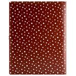 GEP DESIGN konferenčné dosky v darčekovej krabičke hnedej - bodky so štvorčekovým blokom blokom