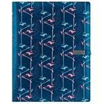 GEP DESIGN konferenčné dosky v darčekovej krabičke modrej - Flamingo s bodkovaným blokom