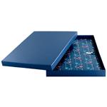 GEP DESIGN konferenčné dosky v darčekovej krabičke modrej - Flamingo so štvorčekovým blokom blokom