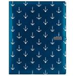 GEP DESIGN konferenčné dosky v darčekovej krabičke modrej - námorník - kotvy s čistým blokom