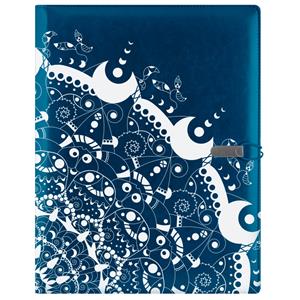 GEP DESIGN konferenčné dosky v darčekovej krabičke modrej - ornament s čistým blokom