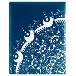 GEP DESIGN konferenčné dosky v darčekovej krabičke modrej - ornament so štvorčekovým blokom blokom