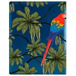 GEP DESIGN konferenčné dosky v darčekovej krabičke modrej - Papagáj so štvorčekovým blokom blokom