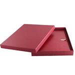 GEP konferenčné dosky v darčekove krabičke bordó s bodkovaným blokom