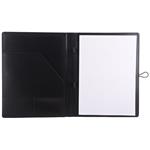 GEP konferenčné dosky v darčekove krabičke čierne s štvorčekovým blokom - recyklovaná koženka