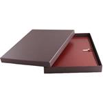 GEP konferenčné dosky v darčekove krabičke hnede s bodkovaným blokom