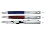 Guľôčkové pero Huci - biela - strieborná lesklá