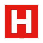 Hydrant - znak z dziurkami, płyta PVC 2 mm 150x150 mm