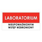 LABORATORIUM, płyta PVC 1 mm 190x90 mm