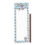 Magnetický blok s ceruzkou 7,5 x 24 cm MIX balenie po 10 ks