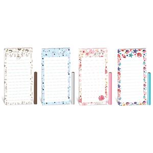 Magnetický blok s ceruzkou 7 x 14 cm - MIX balenie po 10 ks