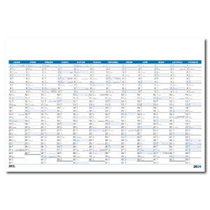 Mapový plagát 2026 - modrá