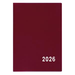 Mesačný diár 2026 Anežka PVC vreckový - bordó