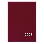 Mesačný diár 2026 Anežka PVC vreckový - bordó