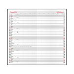 Mesačný diár 2026 Františka PVC vreckový - bordó