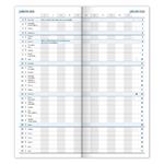 Mesačný diár 2026 plánovací vreckový - Modrá