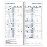 Mesačný diár 2026 plánovací vreckový - Modrá