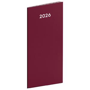 Mesačný diár 2026 plánovací vreckový - Vínová