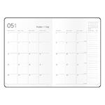 Mesačný diár 2026 s notesom DiNo B5 - piesková