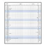 Mesačný diár 2026 Xenie PVC vreckový - bordó