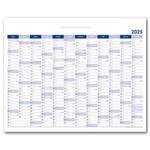 Nástenná plánovacia mapa 2025 CZ - 100 x 80 cm - modrá