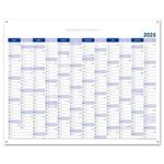 Nástenná plánovacia mapa 2025 CZ s očkami na zavesenie - 100 x 80 cm - modrá