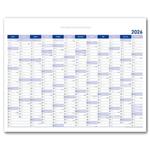 Nástenná plánovacia mapa 2026 CZ - 100 x 80 cm - modrá