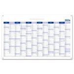 Nástenná plánovacia mapa 2026 CZ s očkami na zavesenie - 100 x 63 cm - modrá