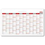 Nástenná plánovacia mapa 2026 PL - 100 x 63 cm - červená